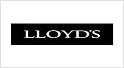 A black and white logo of lloyd 's