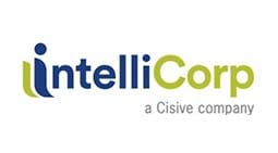 A logo of intellicomm, a cisive company.